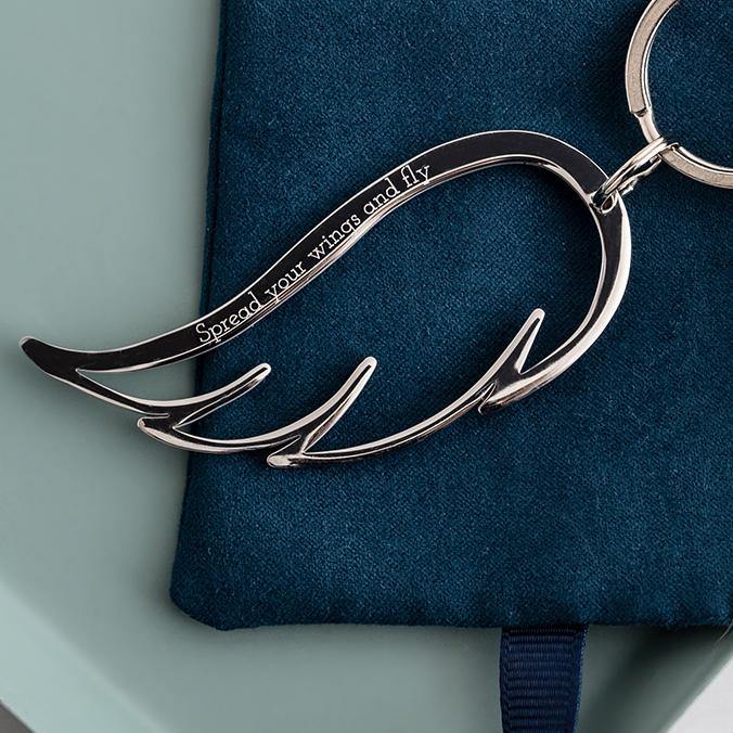 In Memory Angel Wing Keyring - MW Studio