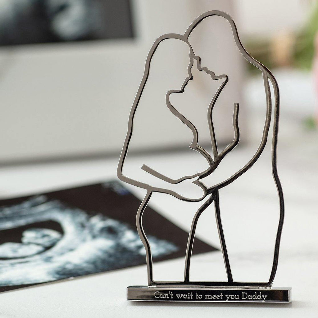 Engraved Pregnancy Keepsake Can't wait to meet you Daddy