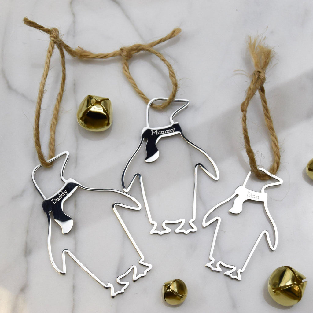Personalised Penguins Decorations - MW Studio