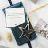 Engraved Gold Star Decoration for Dad - Father's Day Memorial