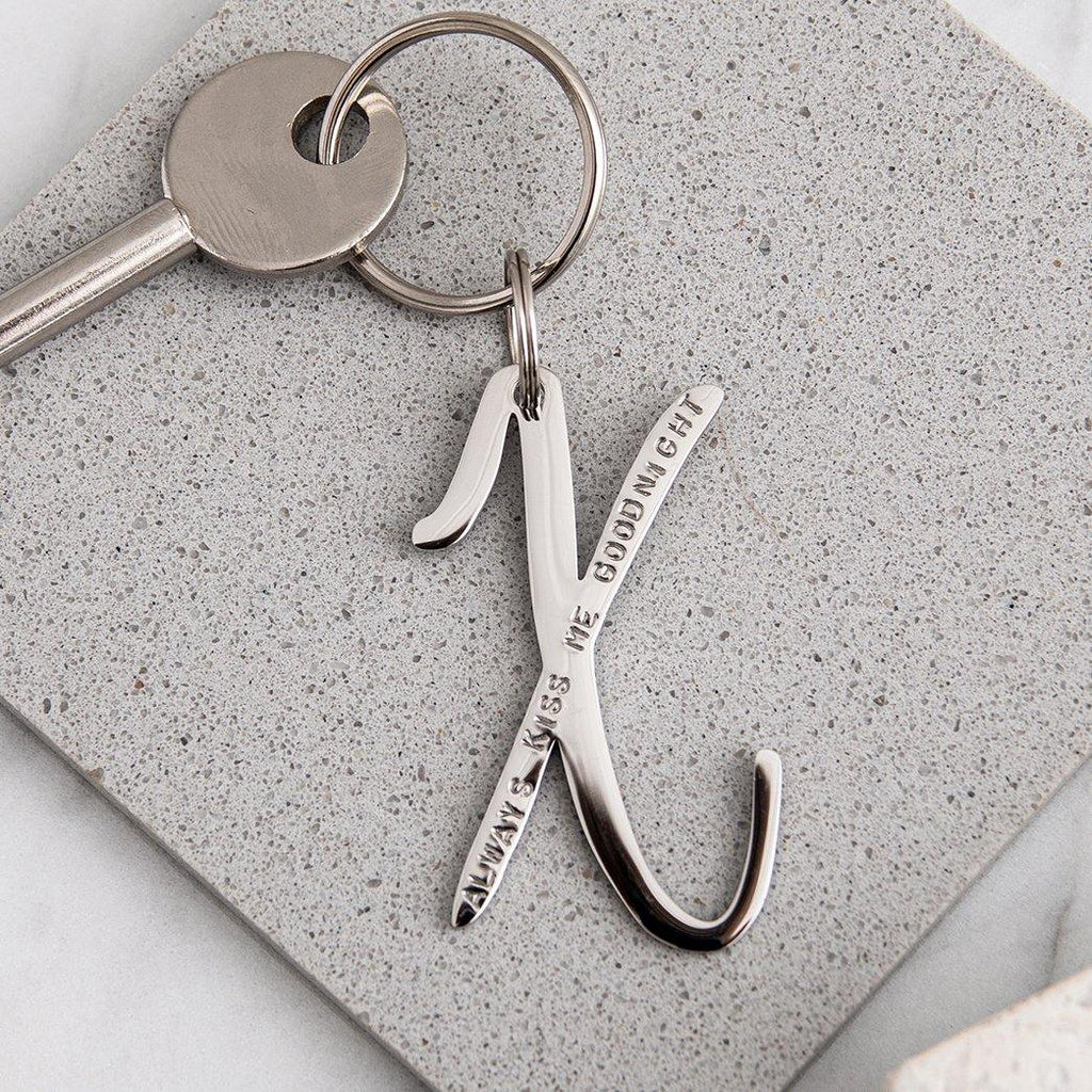Personalised Kiss Keyring - MW Studio