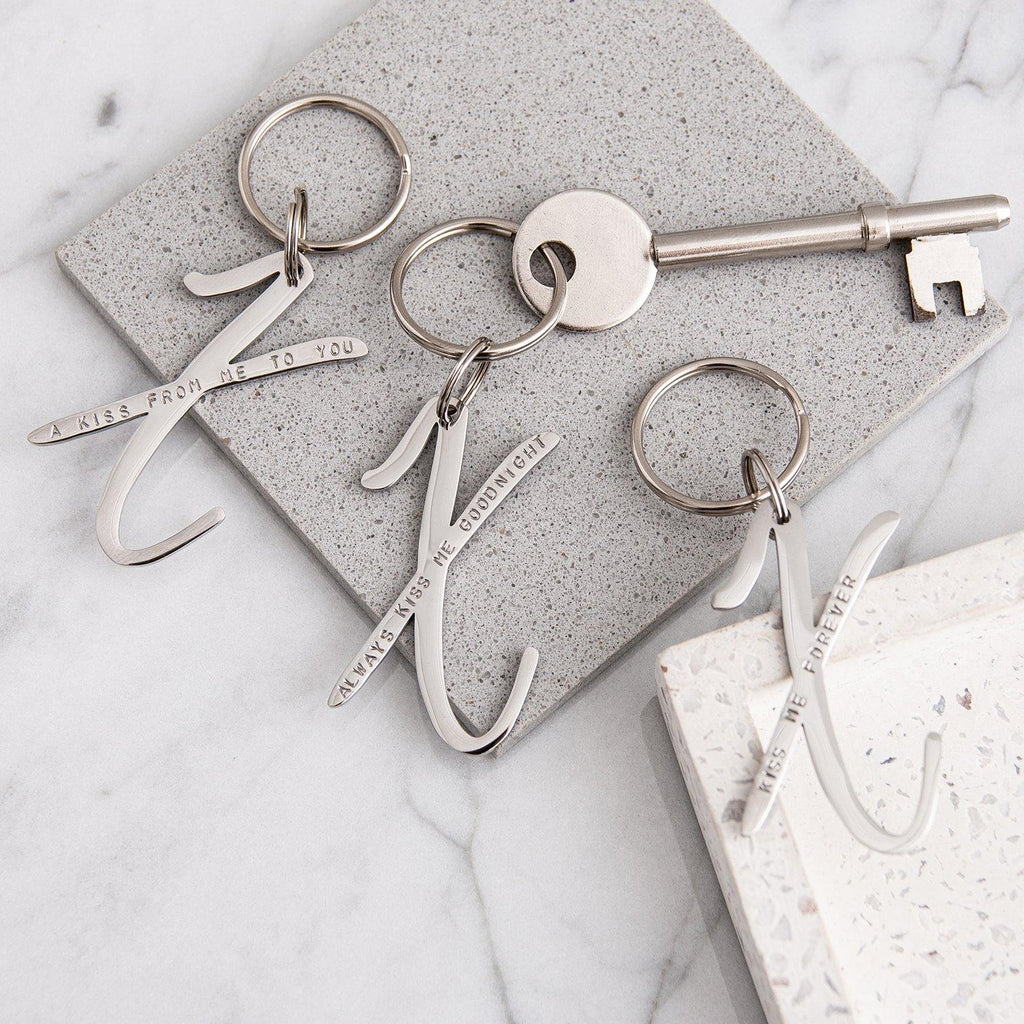 Personalised Kiss Keyring - MW Studio